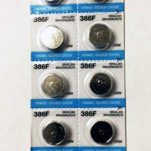 Vinniv 386F Silver Oxide 10 pack Coin cells